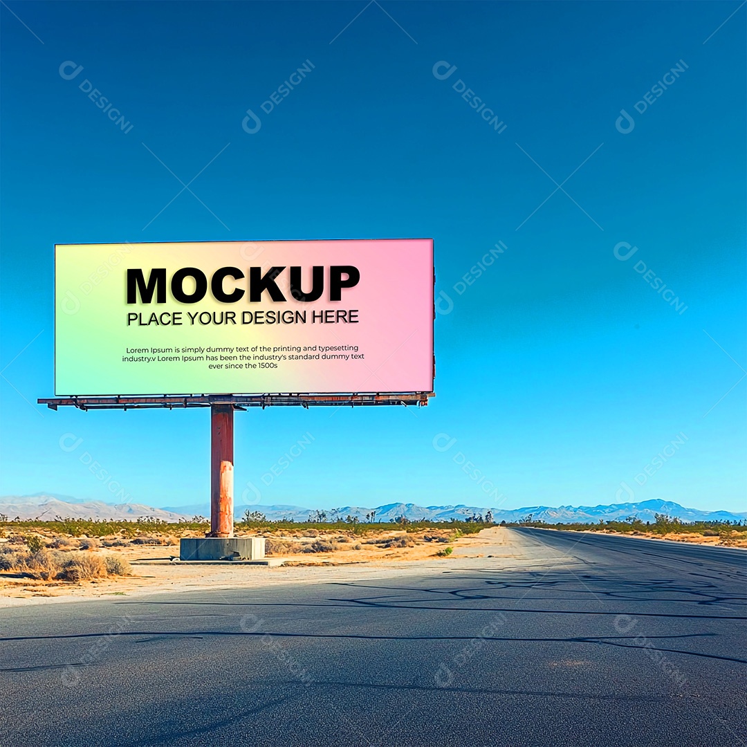 Mockup Anúncio Publicitário PSD Editável
