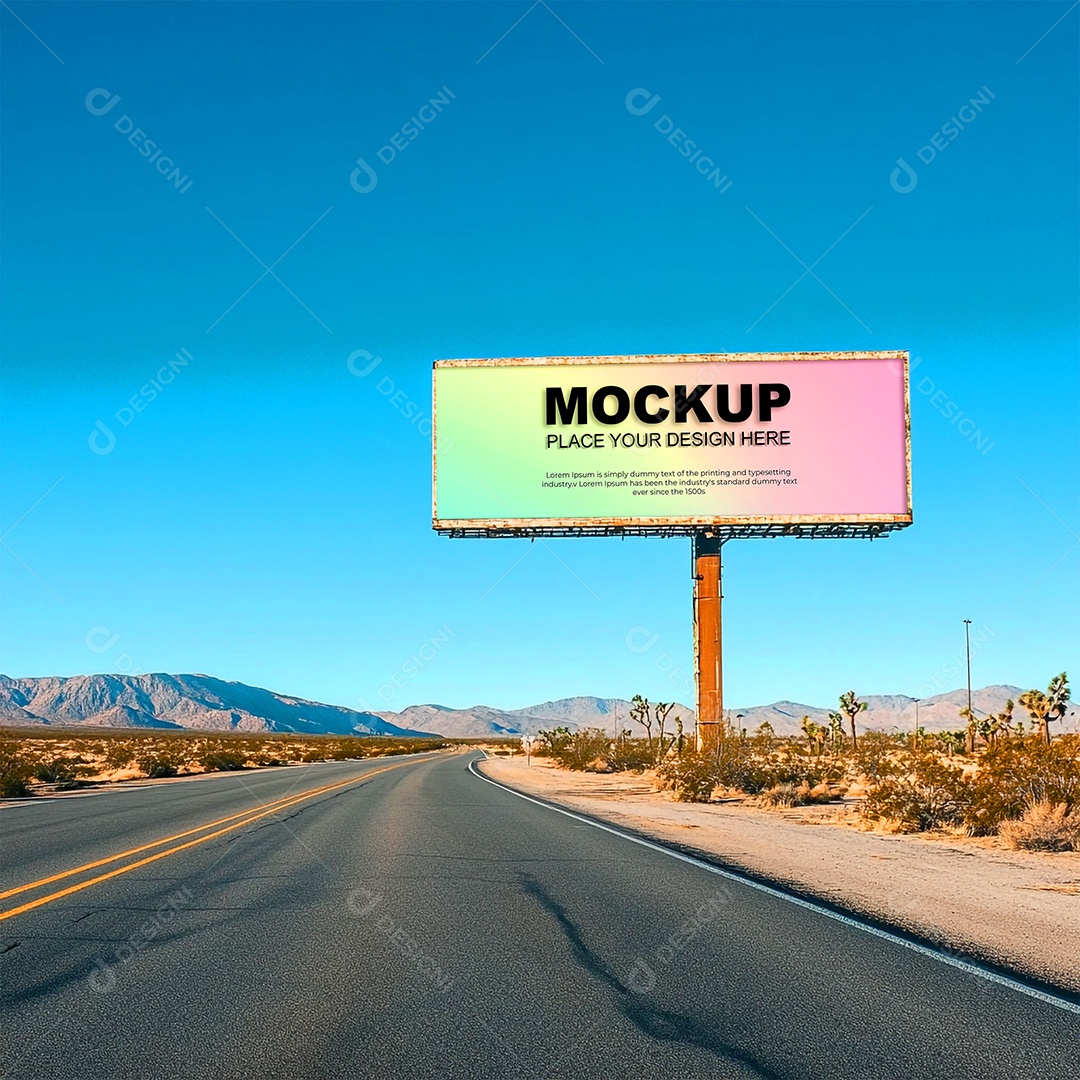 Mockup Anúncio Publicitário PSD Editável