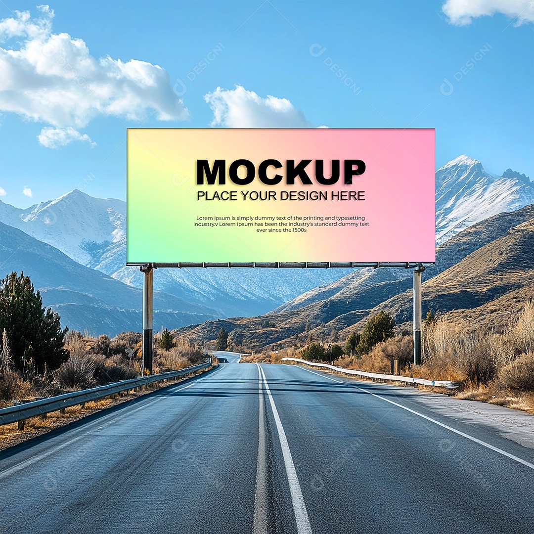 Mockup Anúncio Publicitário PSD Editável