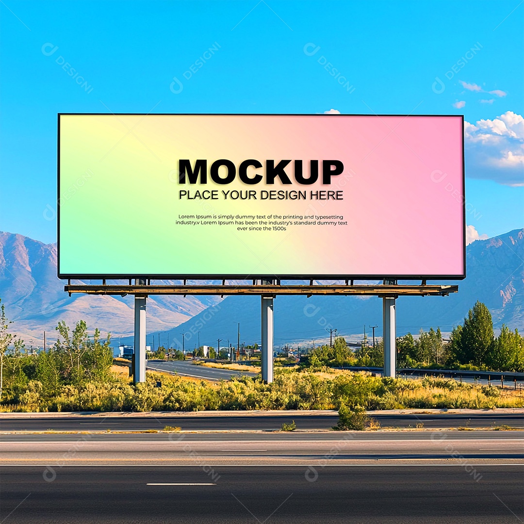 Mockup Anúncio Publicitário PSD Editável