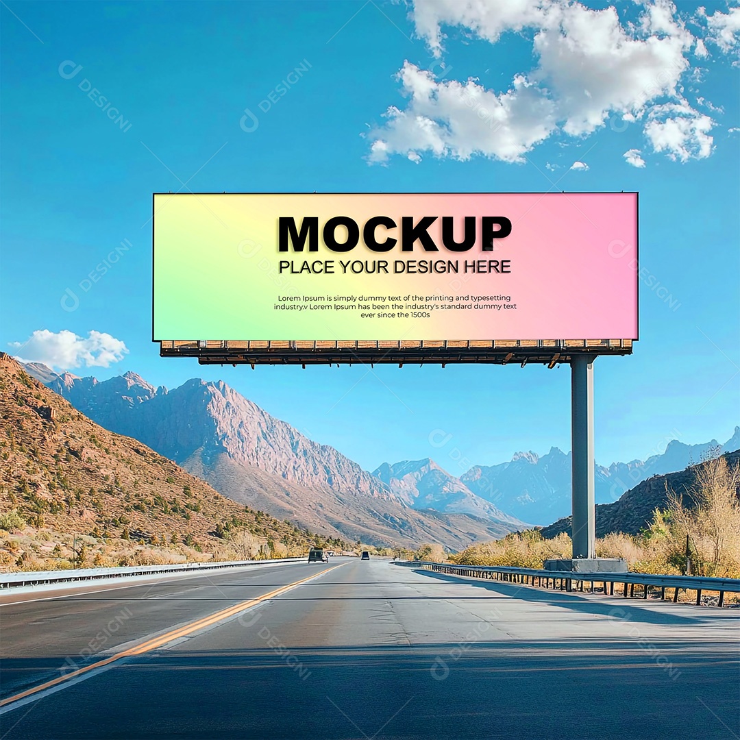 Mockup Anúncio Publicitário PSD Editável