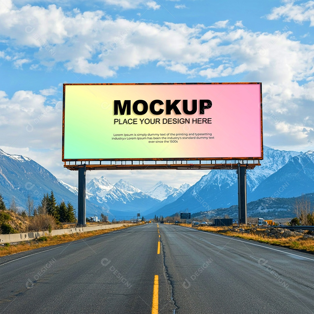 Mockup Anúncio Publicitário PSD Editável