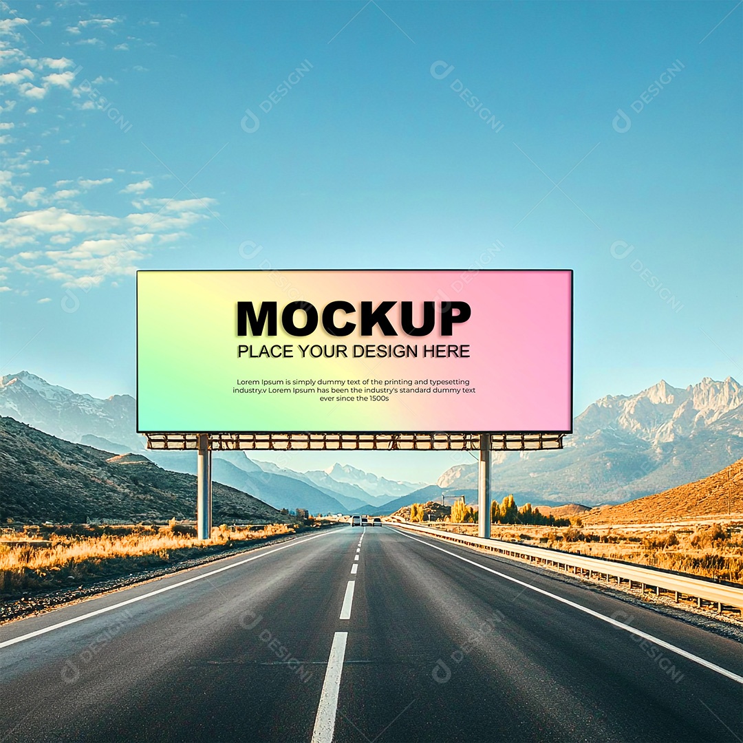 Mockup Anúncio Publicitário PSD Editável