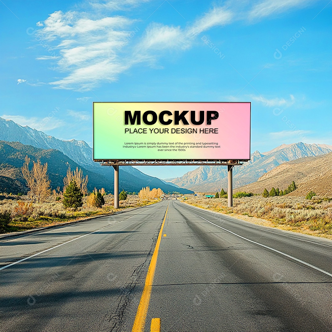 Mockup Anúncio Publicitário PSD Editável