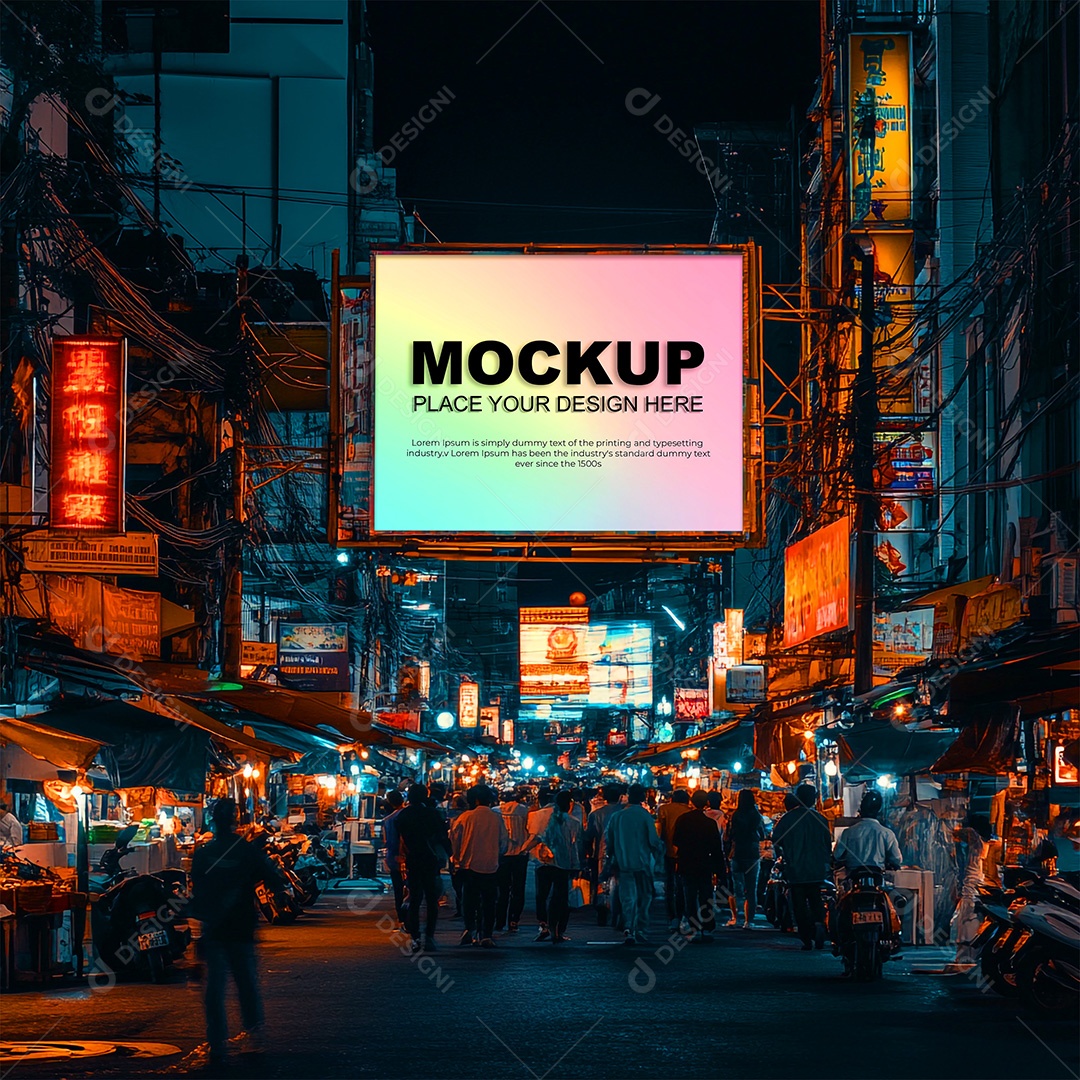 Mockup Anúncio Publicitário PSD Editável