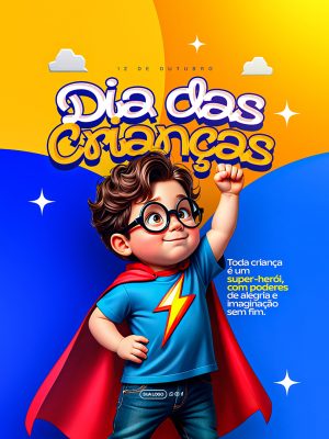 Feliz Dia das Crianças 12 de Outubro Social Media PSD Editável