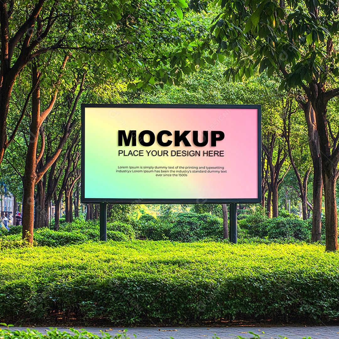 Mockup Anúncio Publicitário PSD Editável