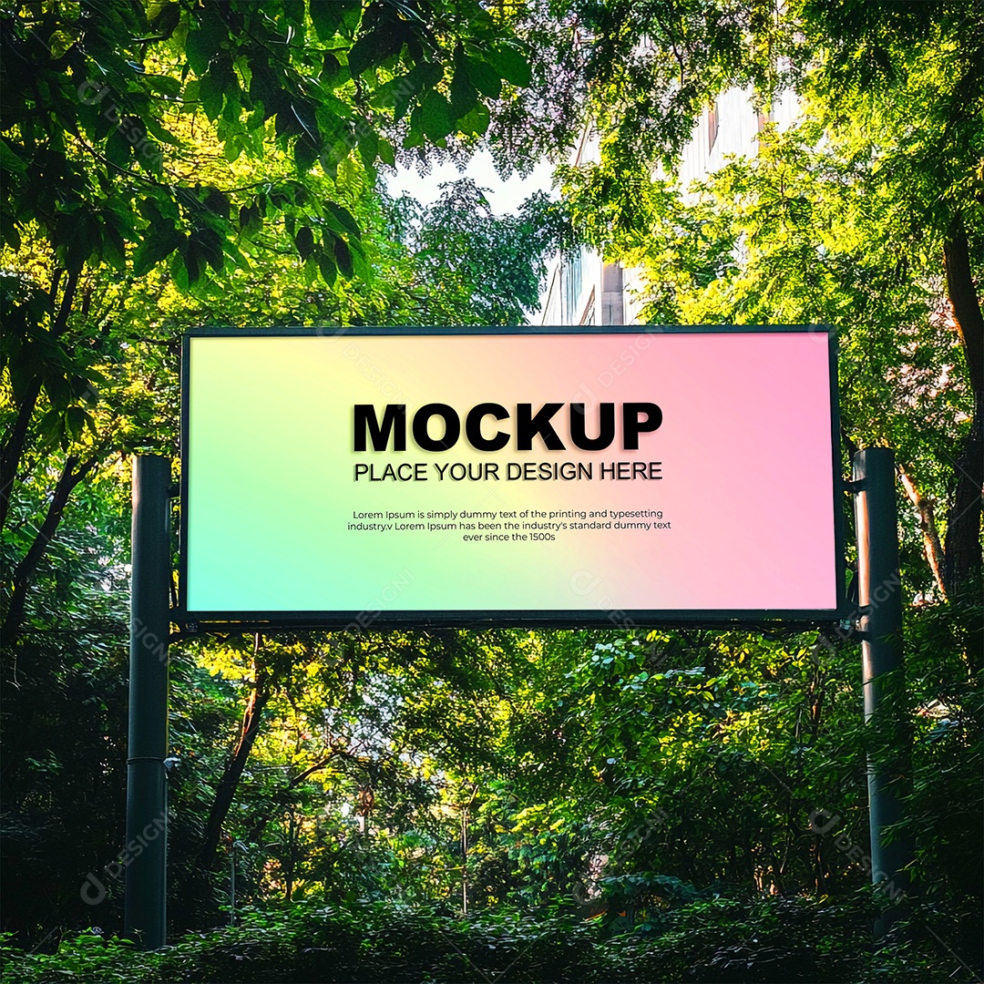Mockup Anúncio Publicitário PSD Editável