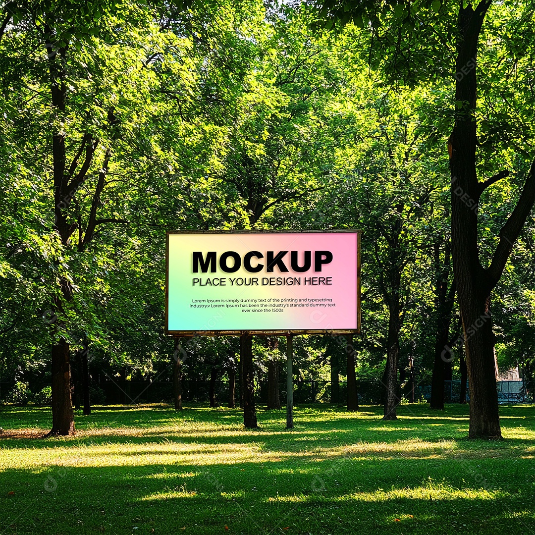 Mockup Anúncio Publicitário PSD Editável