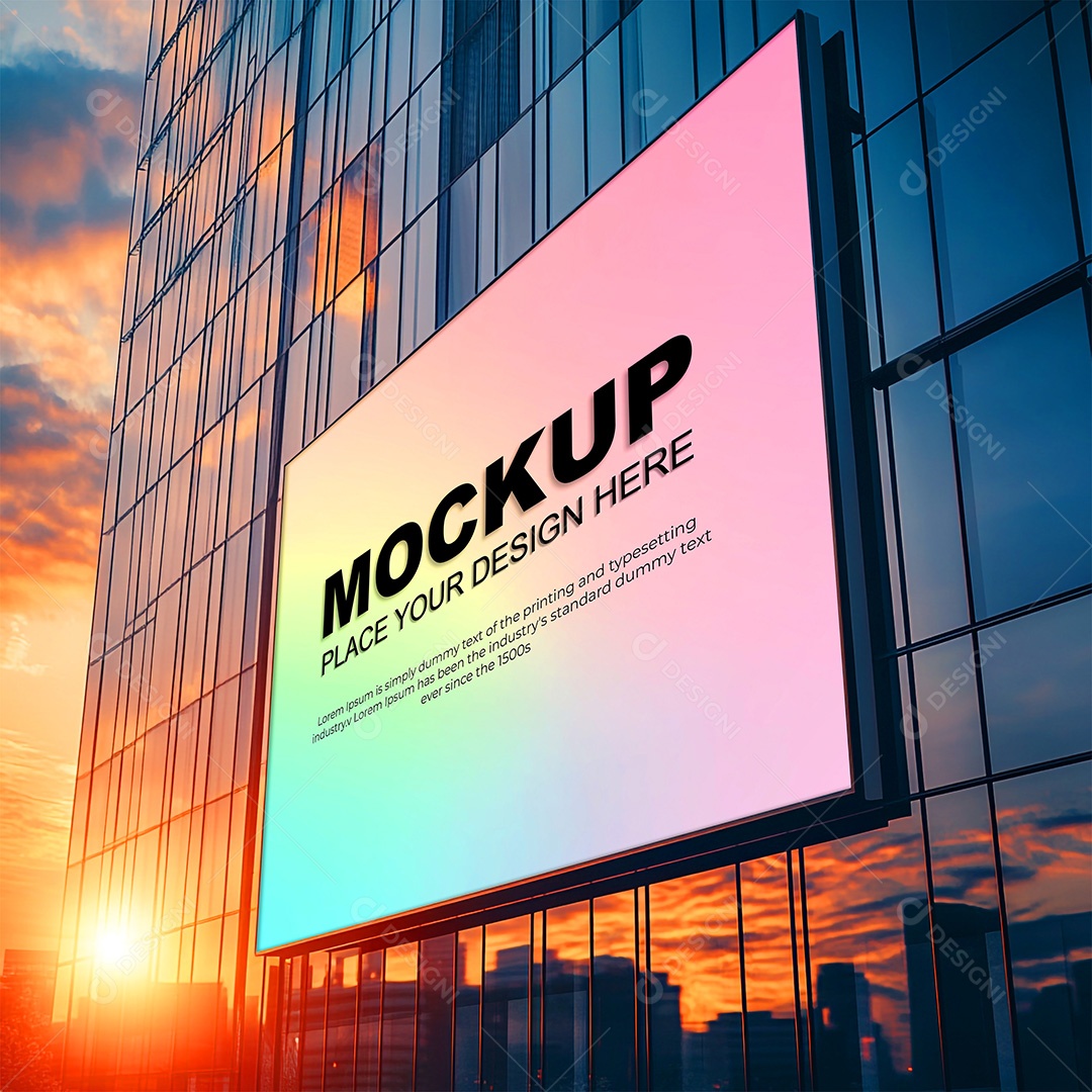 Mockup Anúncio Publicitário PSD Editável