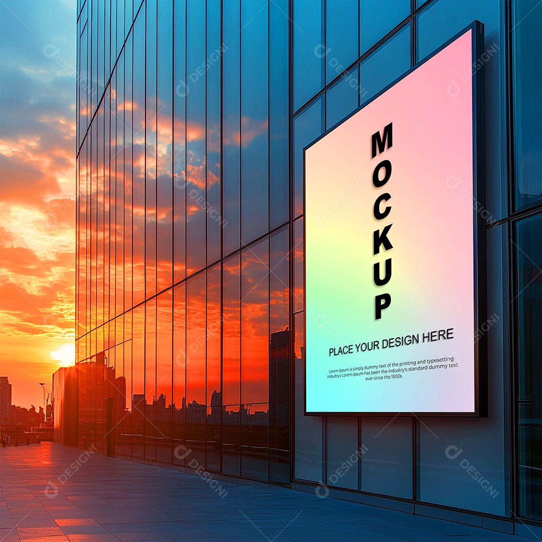 Mockup Anúncio Publicitário PSD Editável