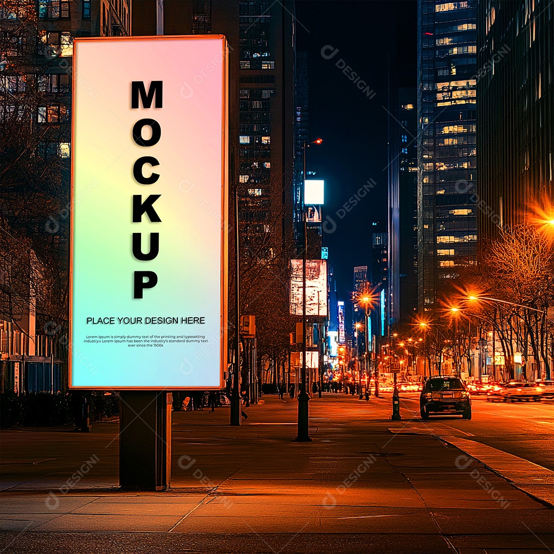 Mockup Anúncio Publicitário PSD Editável