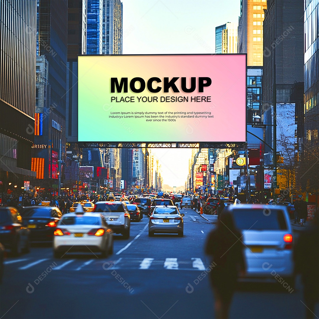 Mockup Anúncio Publicitário PSD Editável