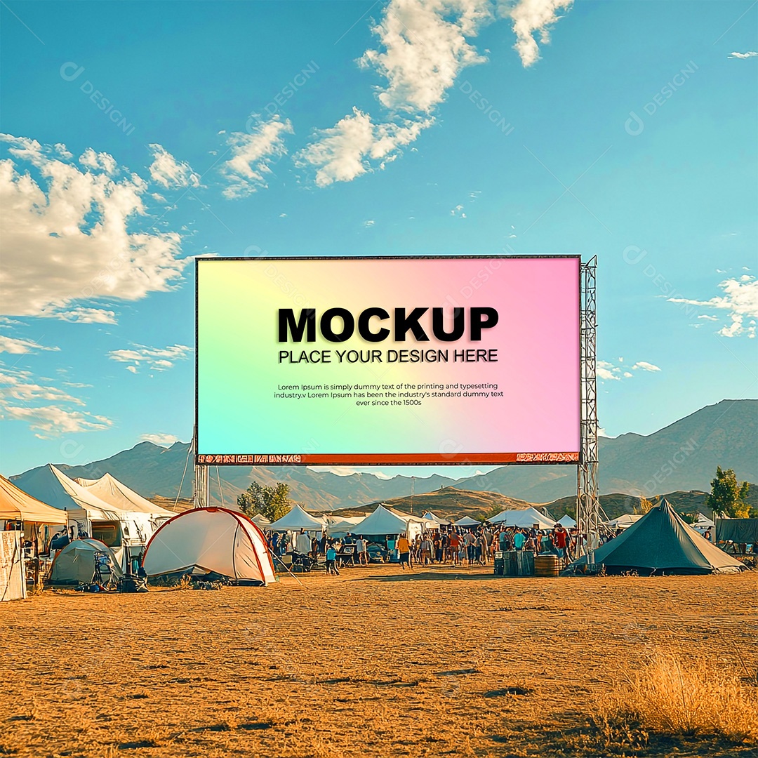 Mockup Anúncio Publicitário PSD Editável