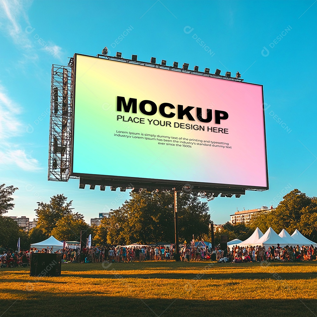 Mockup Anúncio Publicitário PSD Editável