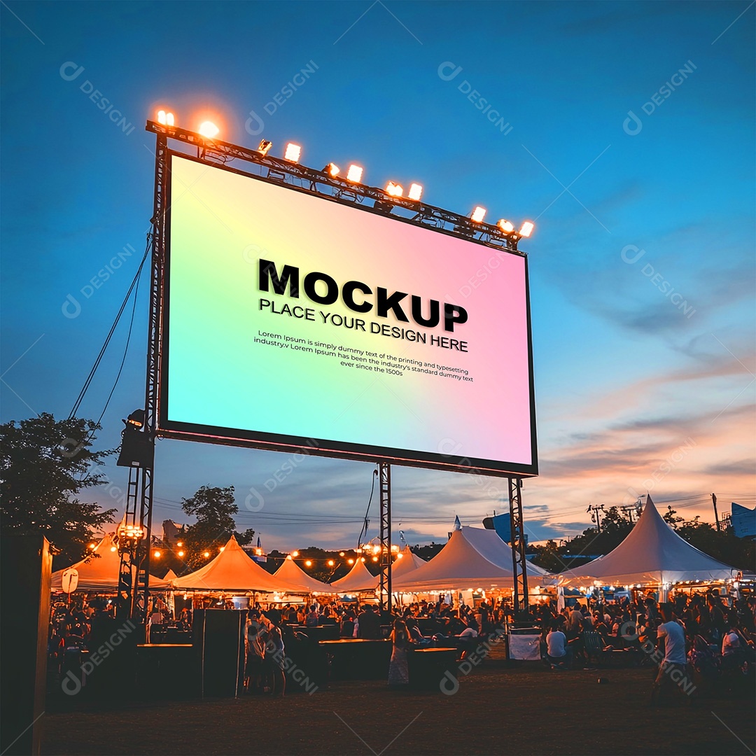 Mockup Anúncio Publicitário PSD Editável