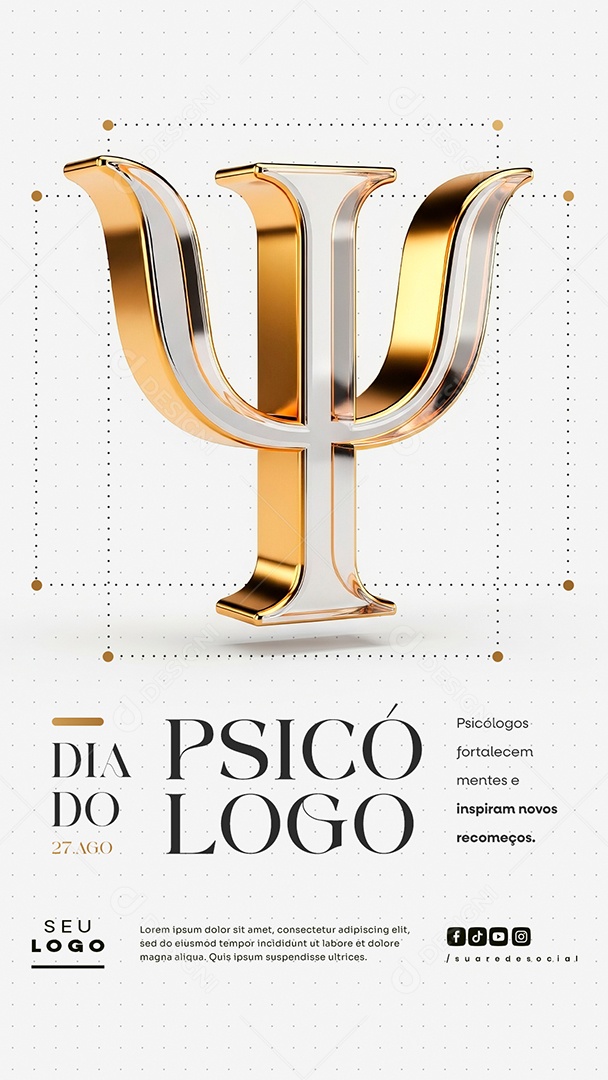 Story Dia Do Psicólogo 27 de Agosto Social Media PSD Editável