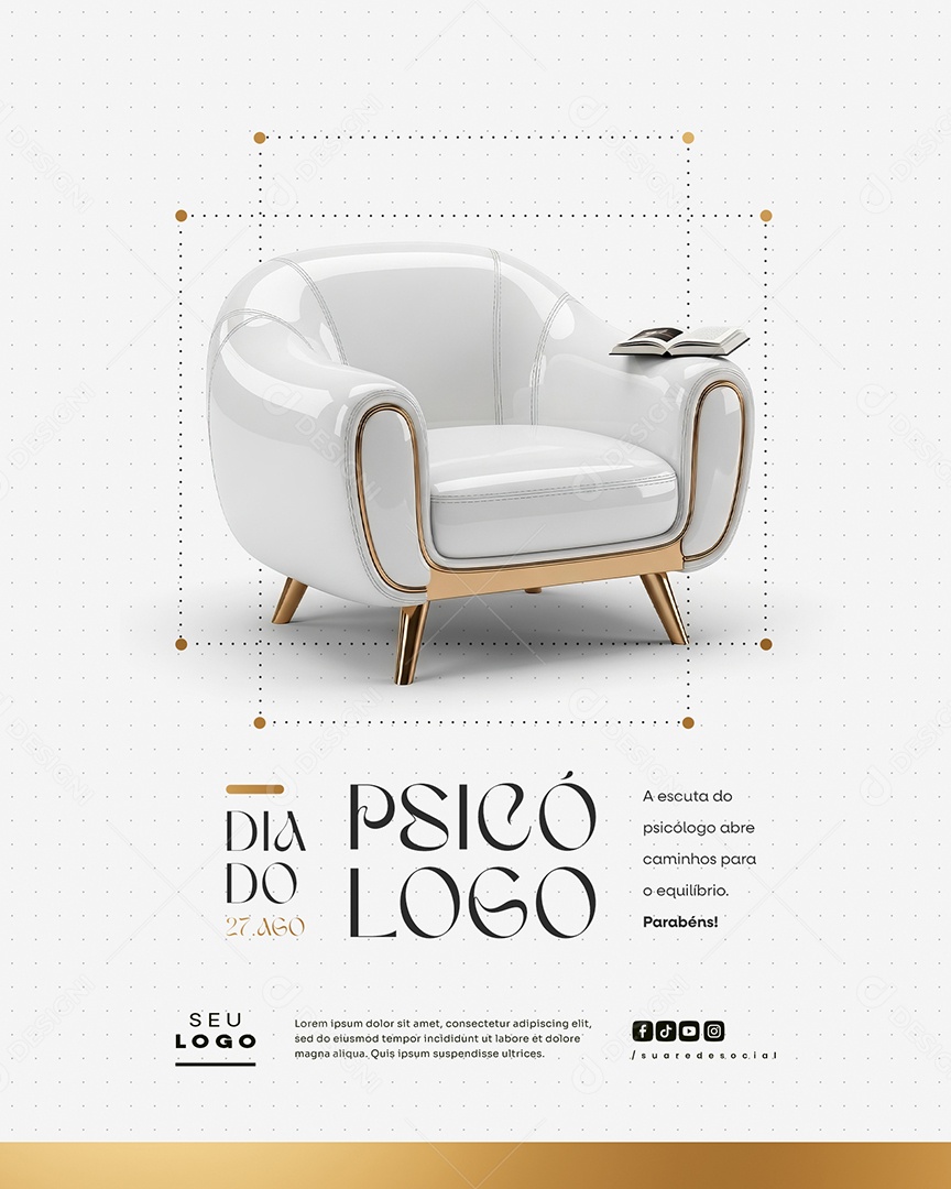 Dia Do Psicólogo 27 de Agosto Social Media PSD Editável