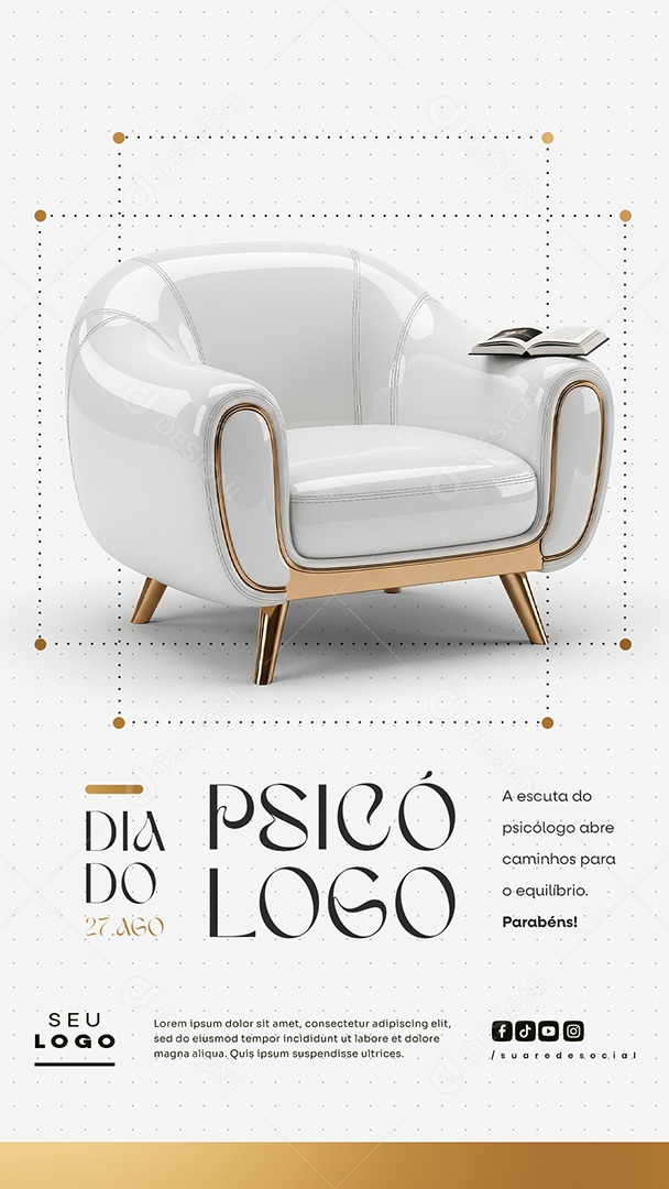 Story Dia Do Psicólogo 27 de Agosto Social Media PSD Editável