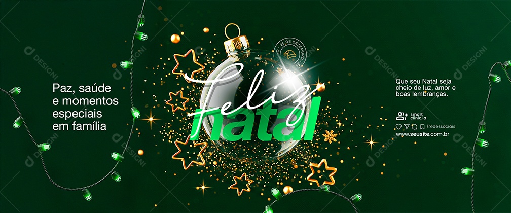 Carrossel Feliz Natal 25 de Dezembro Social Media PSD Editável