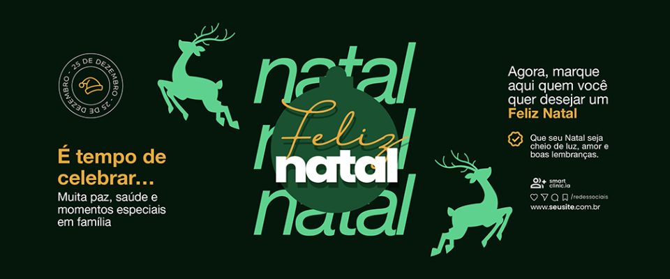 Carrossel Feliz Natal 25 de Dezembro Social Media PSD Editável