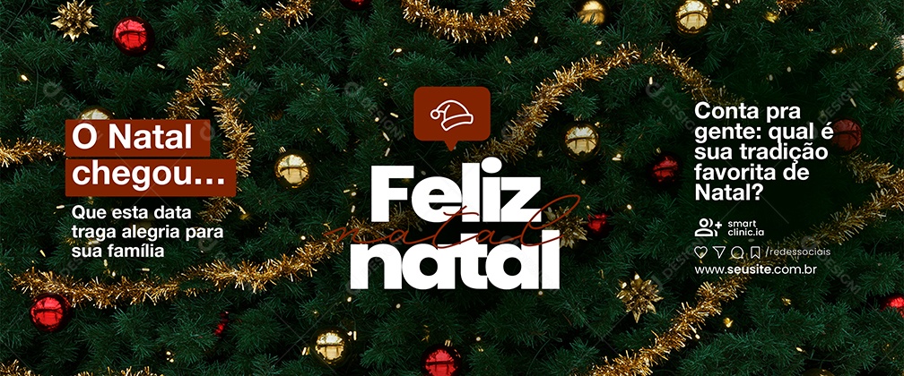 Carrossel Feliz Natal 25 de Dezembro Social Media PSD Editável