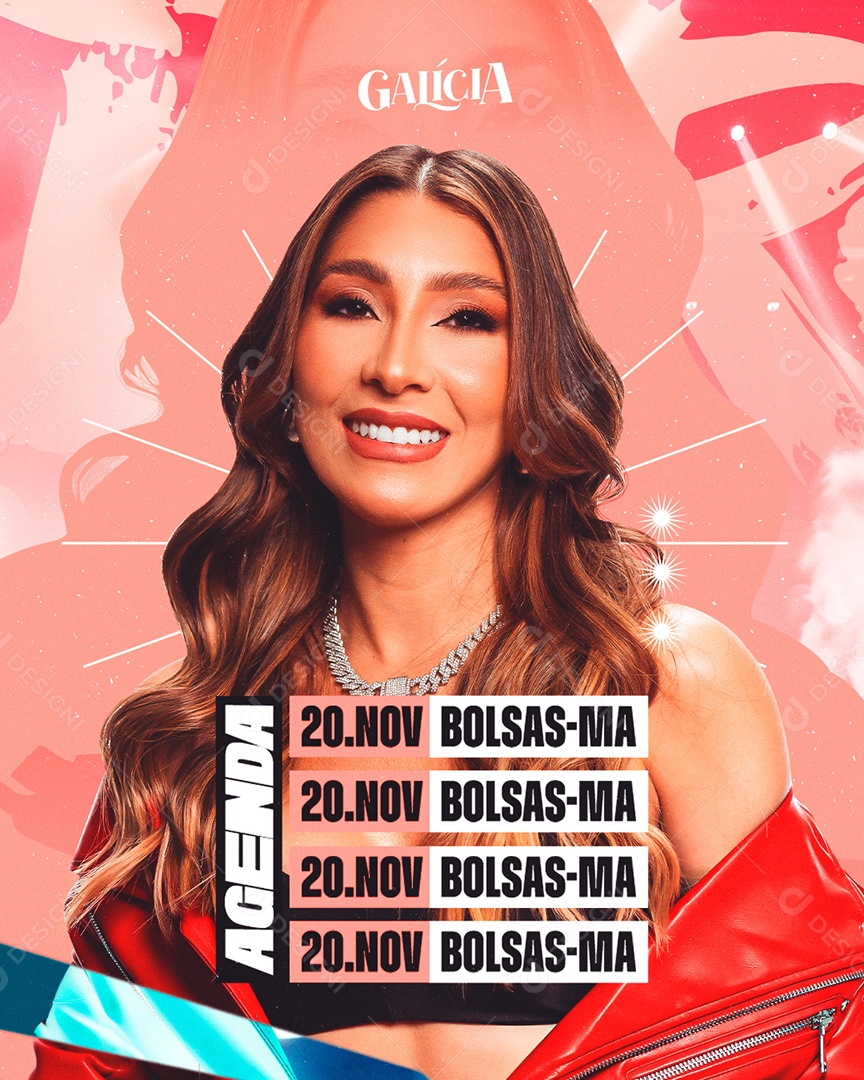 Flyer Feed Agenda Balsas Galícia Social Media PSD Editável