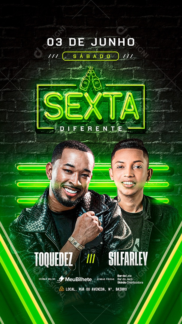 Flyer Story Sexta Diferente Social Media PSD Editável