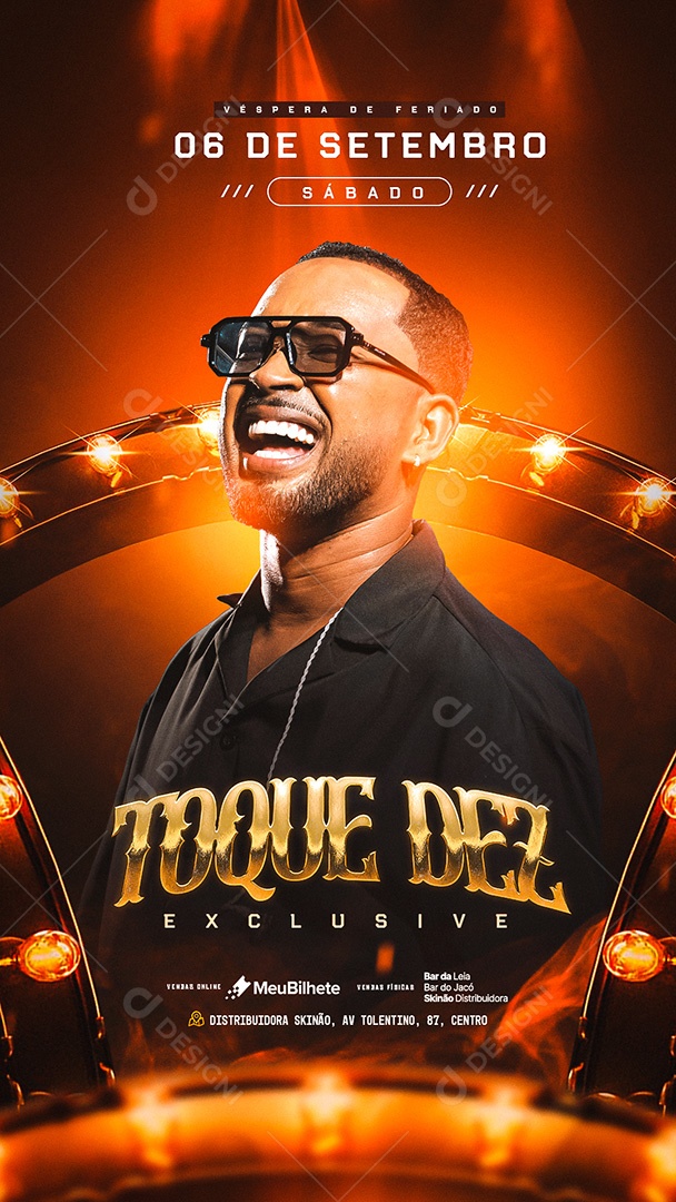 Flyer Story Toque Dez Social Media PSD Editável