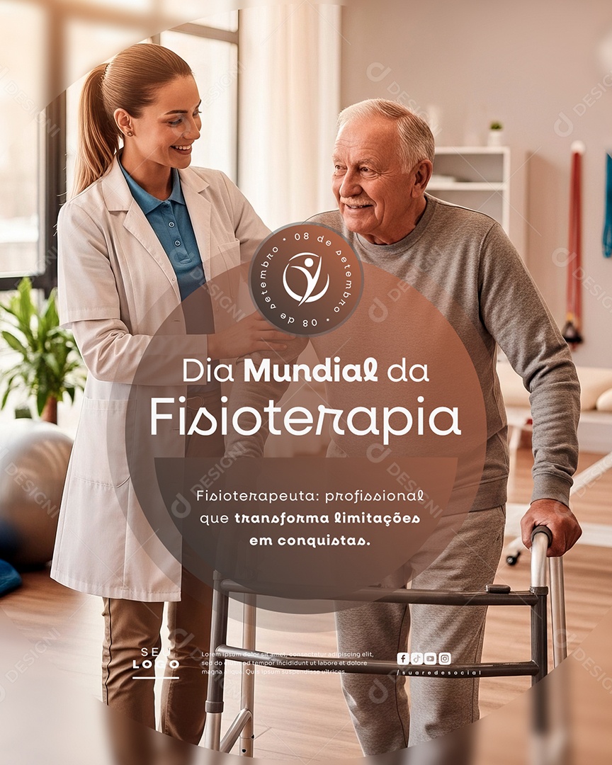 Story Dia Mundial da Fisioterapia 08 de Setembro Social Media PSD Editável