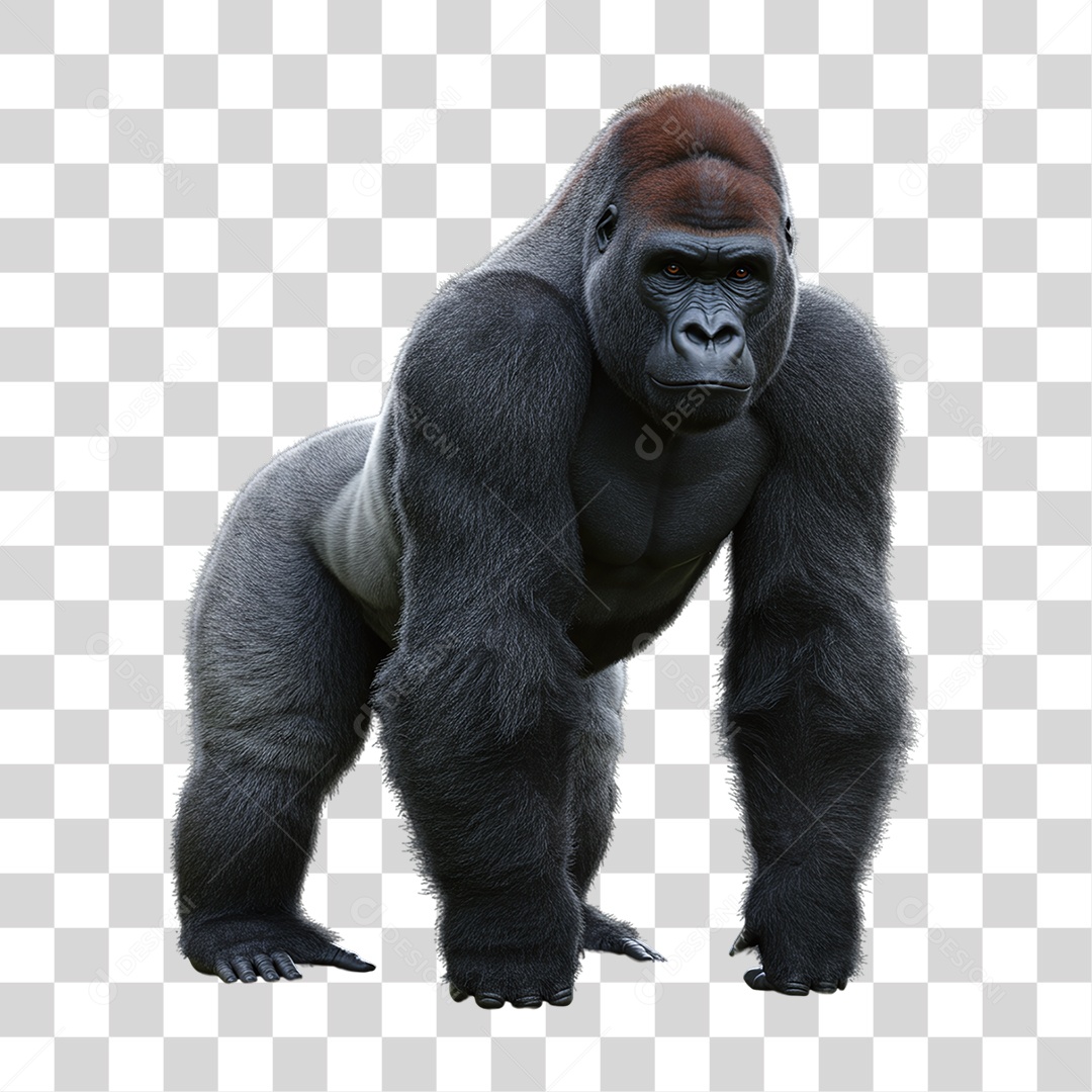 Gorila Animal Silvestre PNG Transparente