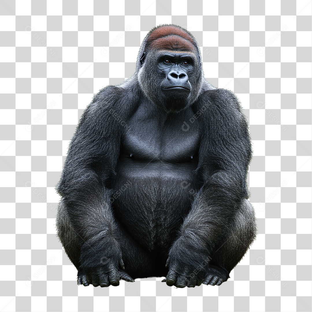 Gorila Animal Silvestre PNG Transparente