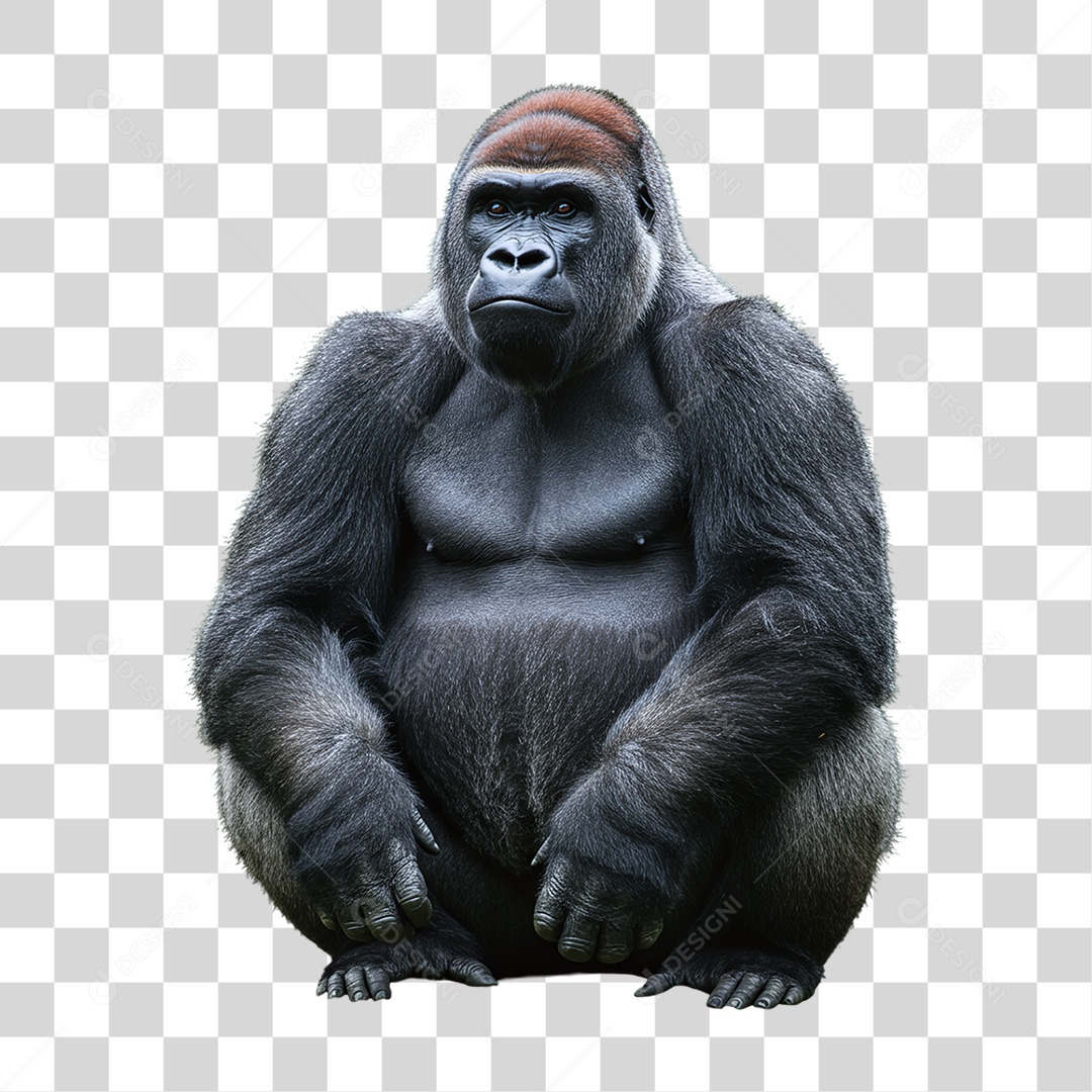 Gorila Animal Silvestre PNG Transparente