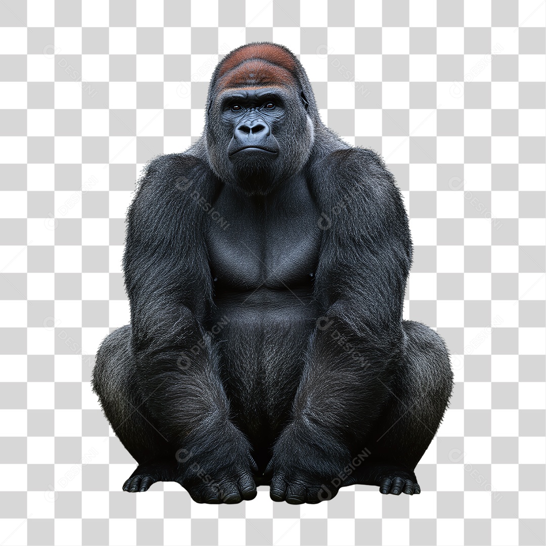 Gorila Animal Silvestre PNG Transparente