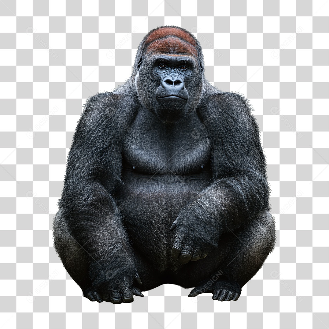 Gorila Animal Silvestre PNG Transparente