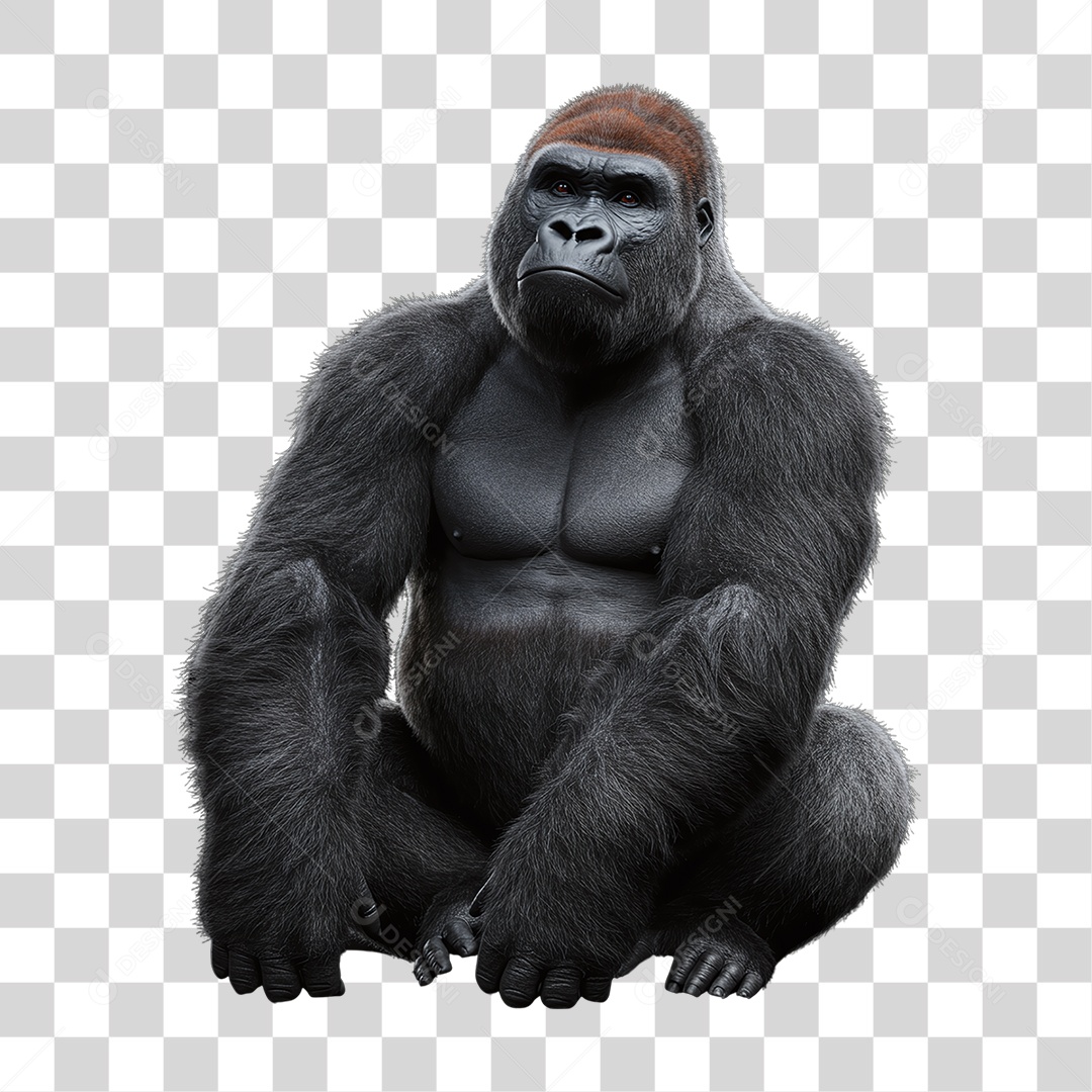 Gorila Animal Silvestre PNG Transparente