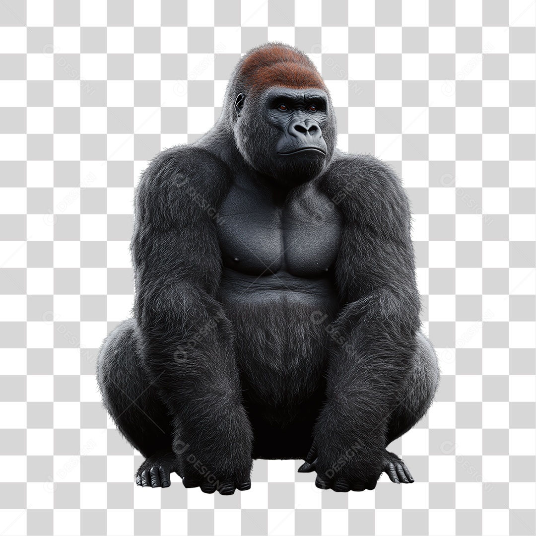 Gorila Animal Silvestre PNG Transparente