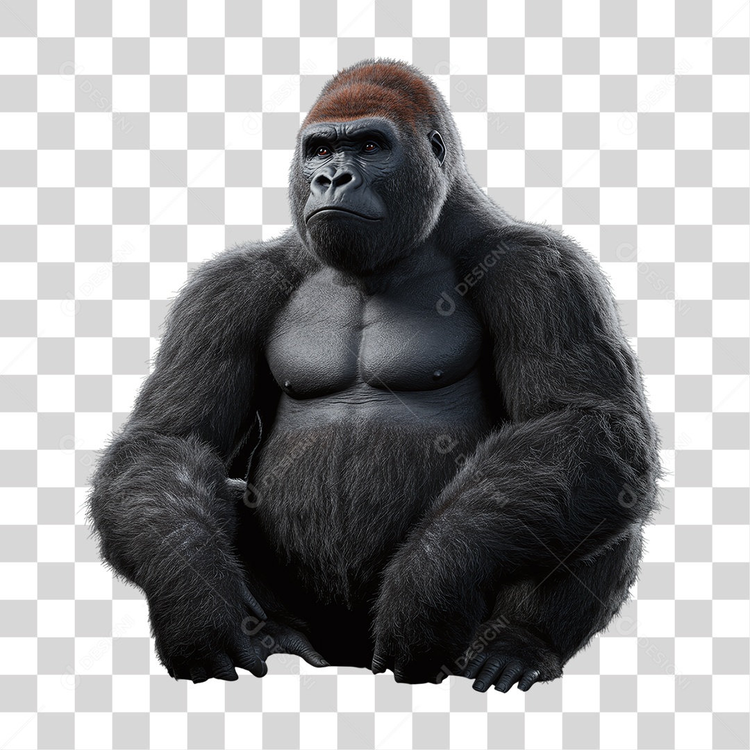 Gorila Animal Silvestre PNG Transparente