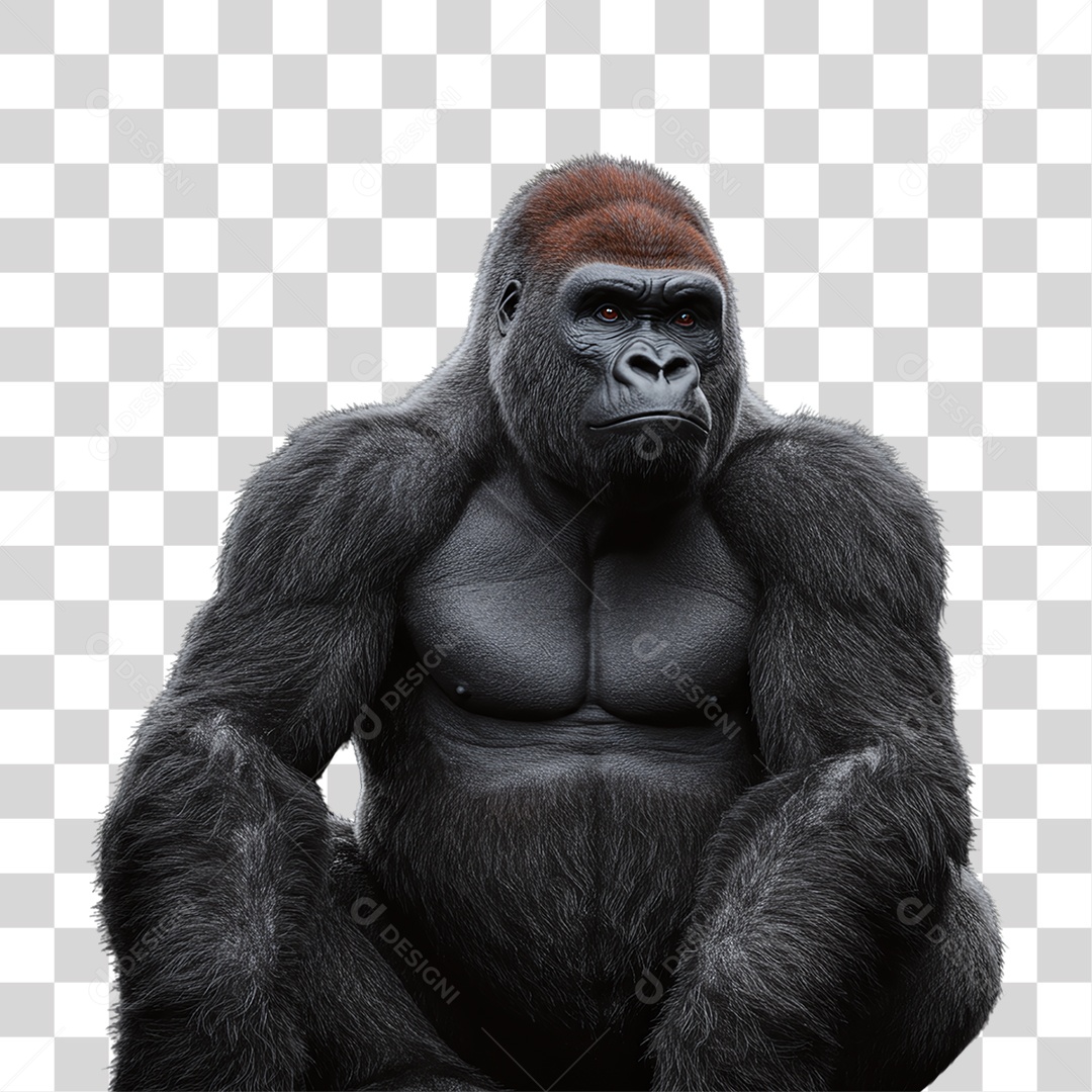Gorila Animal Silvestre PNG Transparente