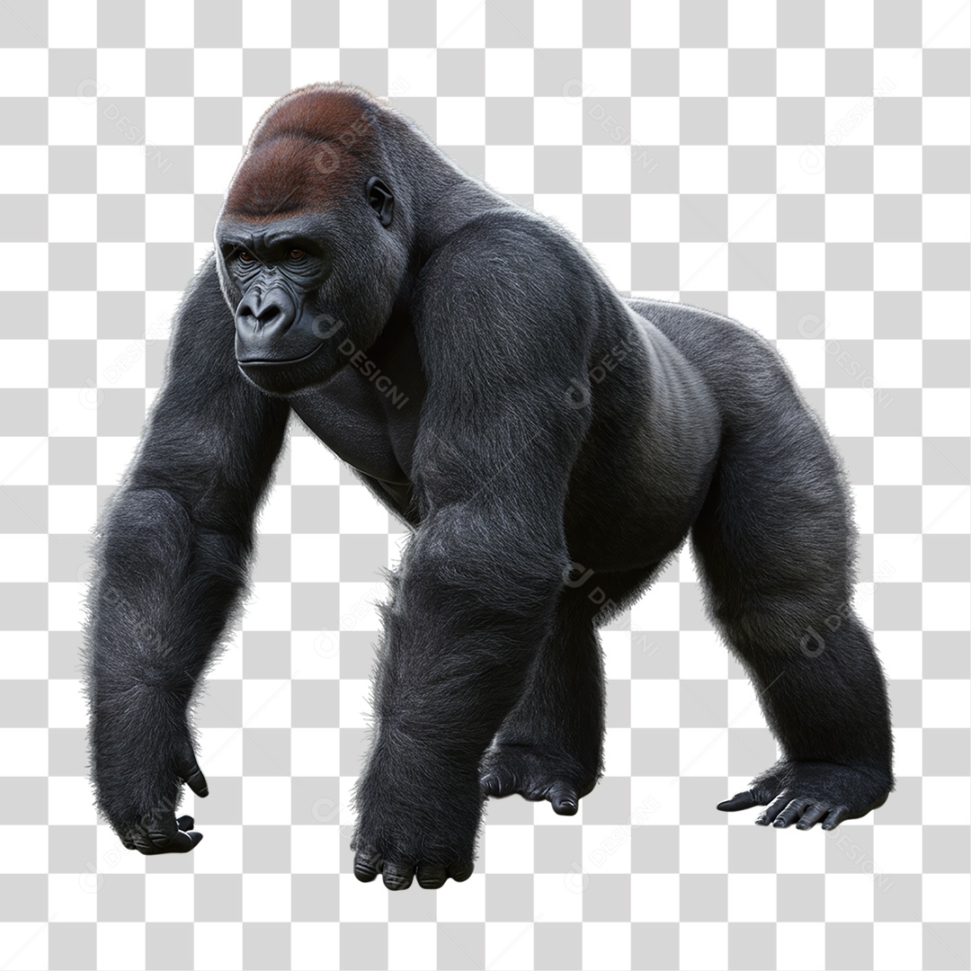 Gorila Animal Silvestre PNG Transparente