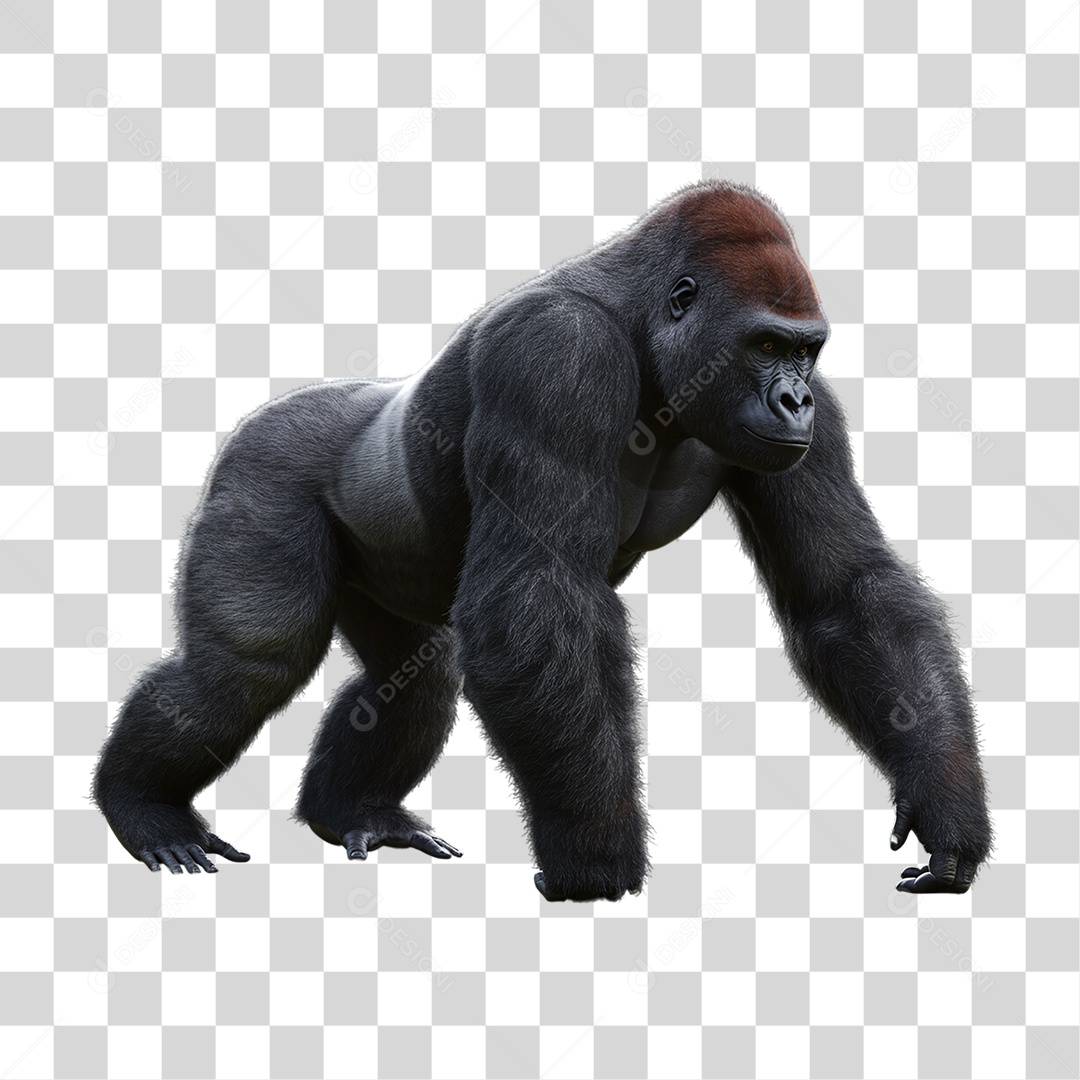 Gorila Animal Silvestre PNG Transparente