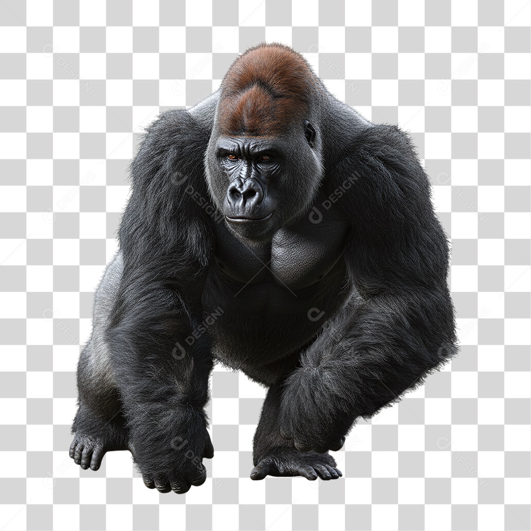 Gorila Animal Silvestre PNG Transparente