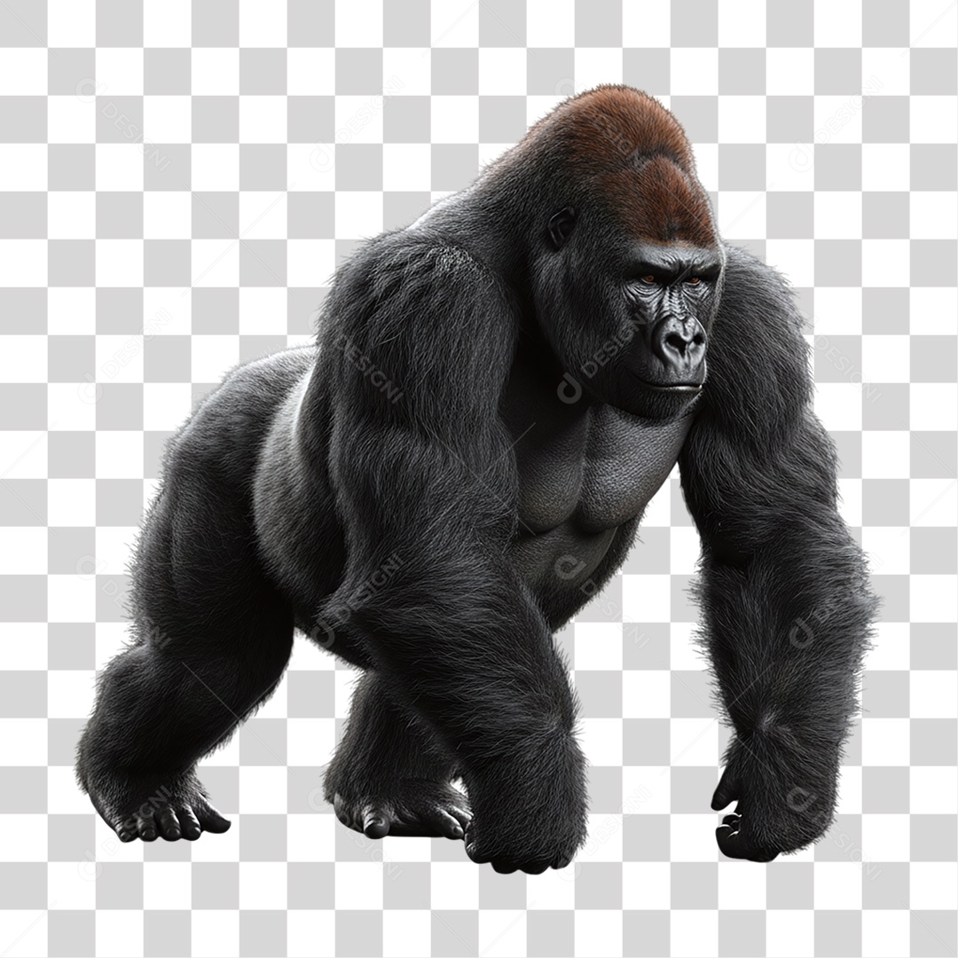 Gorila Animal Silvestre PNG Transparente