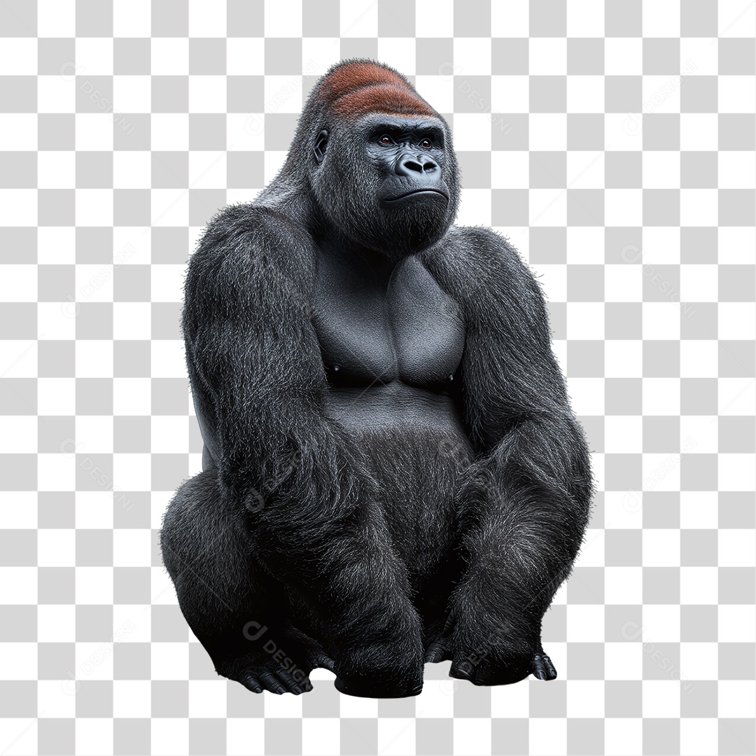 Gorila Animal Silvestre PNG Transparente