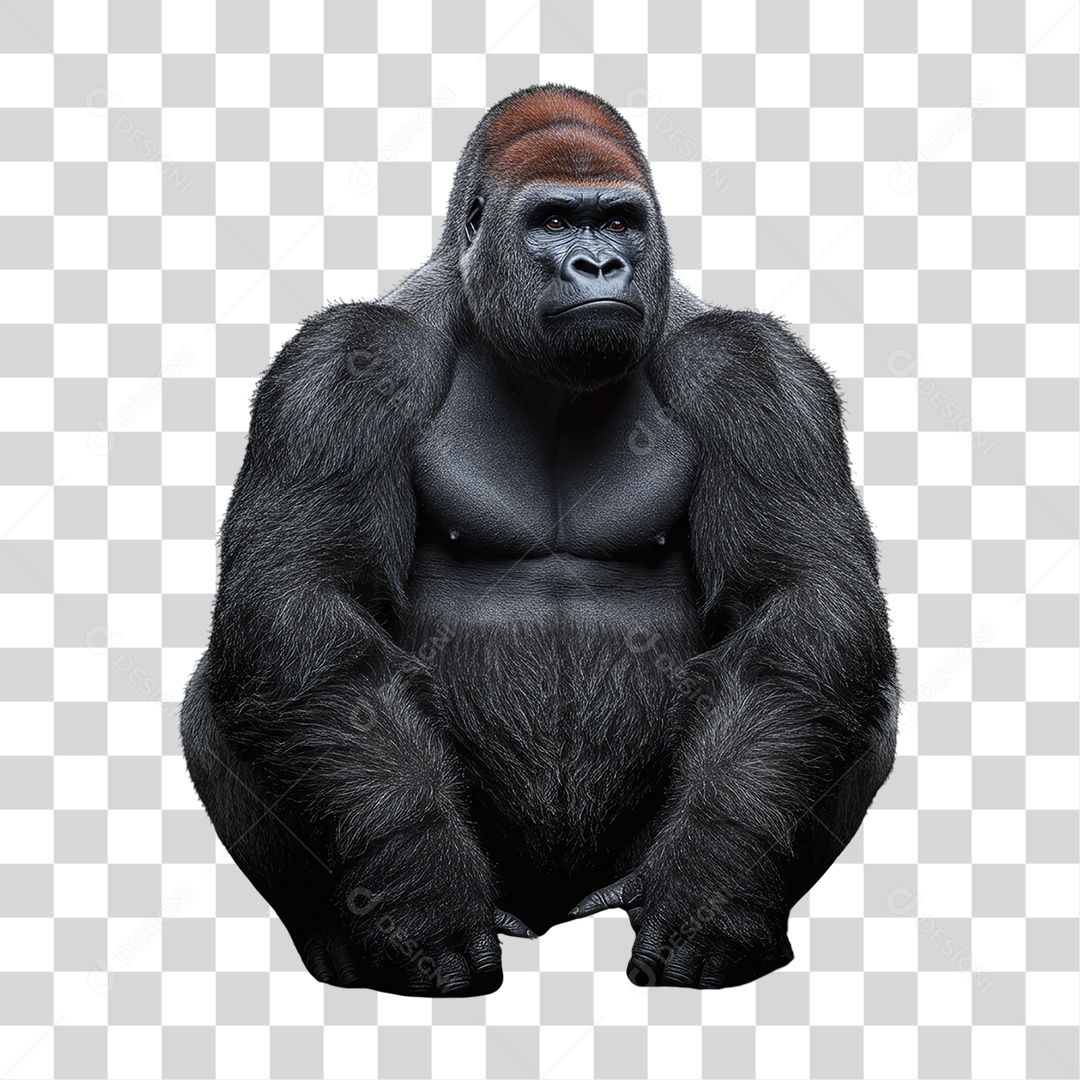 Gorila Animal Silvestre PNG Transparente
