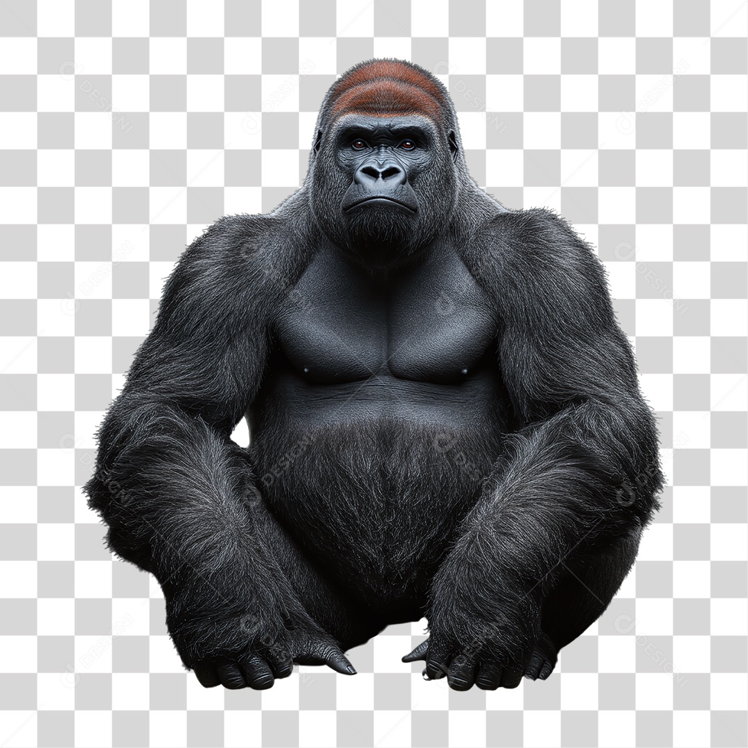 Gorila Animal Silvestre PNG Transparente
