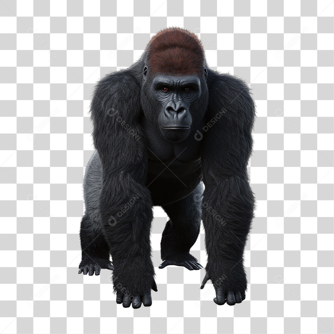 Gorila Animal Silvestre PNG Transparente