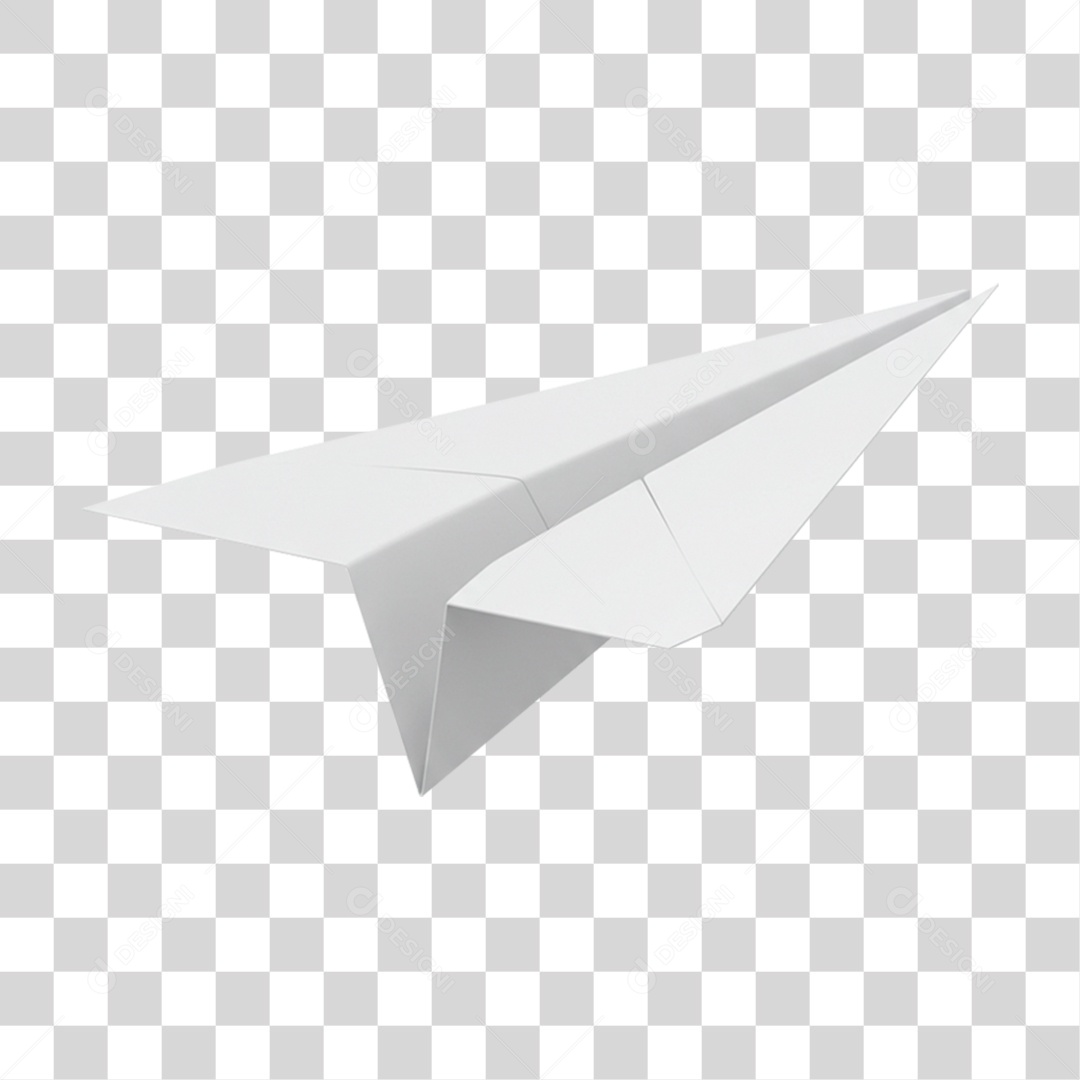 Avião de Papel PNG Transparente