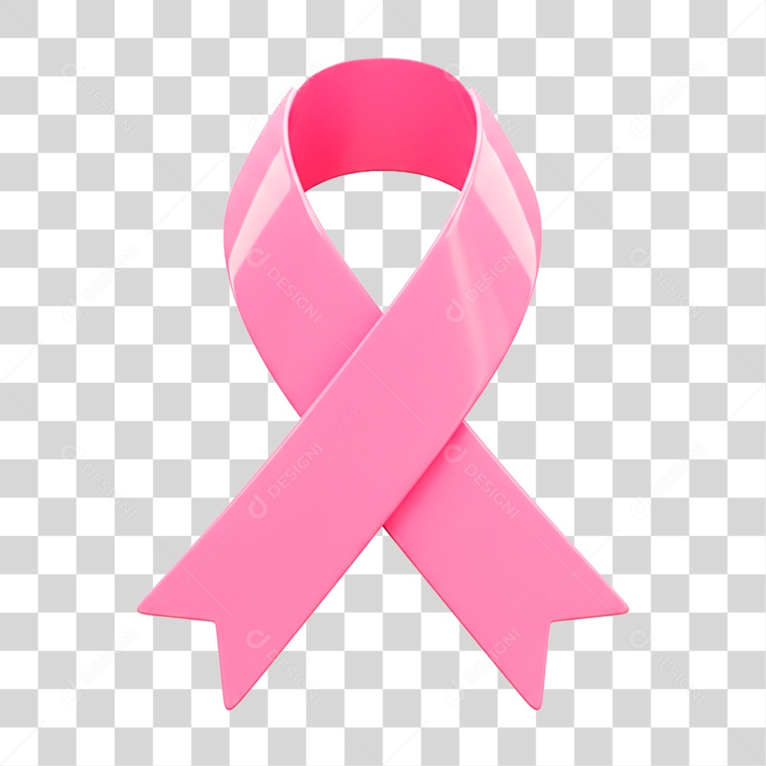 Laço Rosa Outubro Rosa PNG Transparente