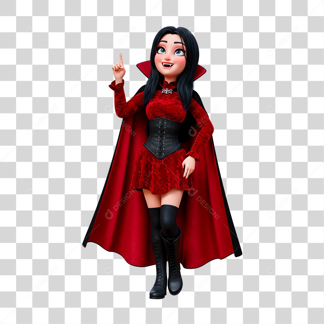 Personagem 3D de Halloween PNG Transparente